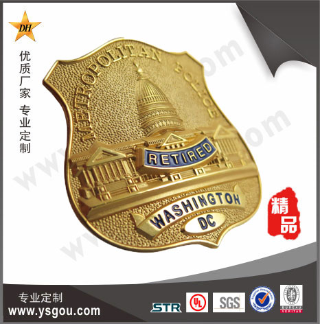 金(jīn)屬不上(shàng)色警察徽章